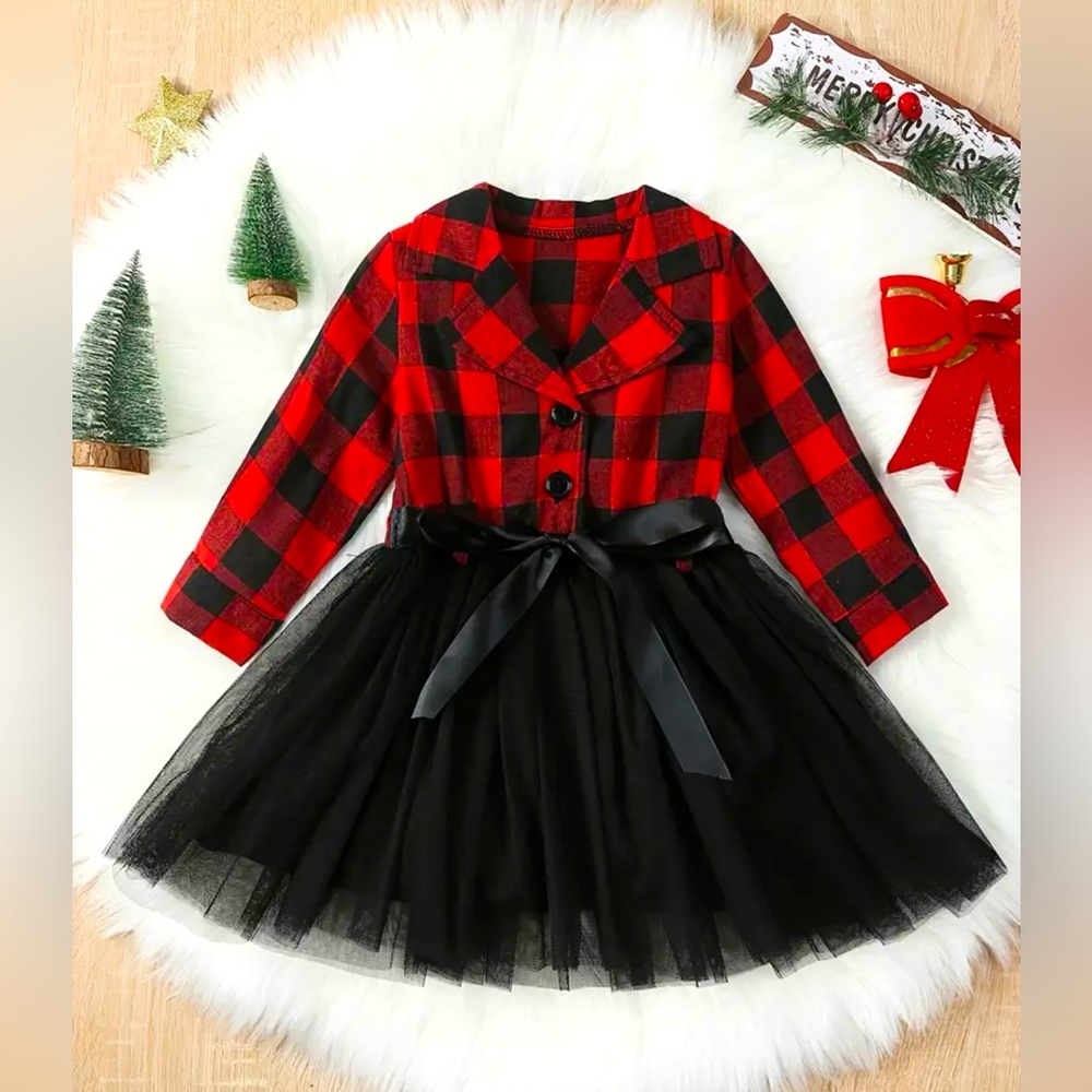5T Plaid Tutu Dress